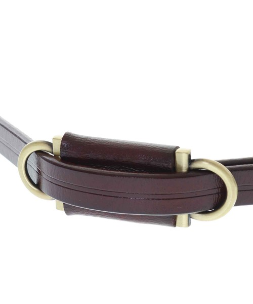 31 Sons de mode（トランテアン　ソン　ドゥ　モード）の「２ホール細ベルト（ベルト・レディース・ブラック/ダークブラウン/レッド・FREE）」の5枚目の写真