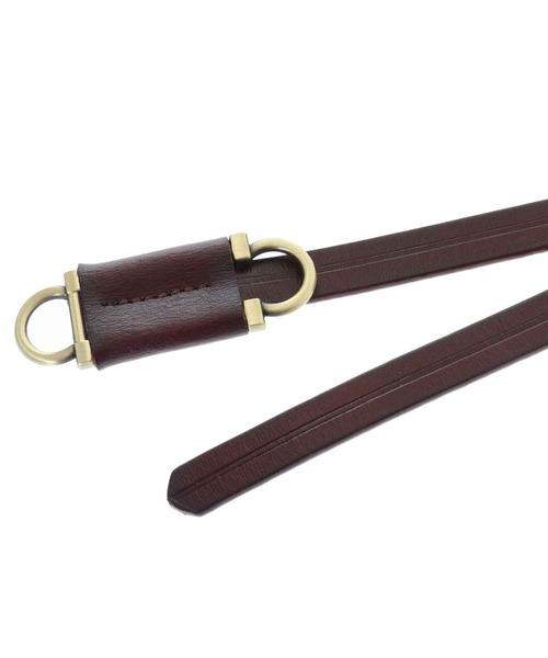 31 Sons de mode（トランテアン　ソン　ドゥ　モード）の「２ホール細ベルト（ベルト・レディース・ブラック/ダークブラウン/レッド・FREE）」の7枚目の写真