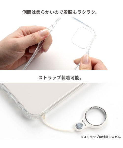 Hamee（ハミィ）の「iPhone15/15Pro/14/14Pro/14Plus/14ProMax/13/13Pro/12/12Pro/8/7/SE(第2/第3世代) HIGHER ハイブリッドケース クリア 透明 スマホケース 耐衝撃 iphone クリアケース（スマホケース/カバー・レディース・クリア・iPhone 12/12 Pro/iPhone 7/8/SE(第2/第3世代)/iPhone 13 Pro/iPhone 13/iPhone 14 Plus/iPhone 14 Pro/iPhone 13/14/iPhone 14 Pro Max/iPhone 15 Pro/iPhone 15）」の20枚目の写真