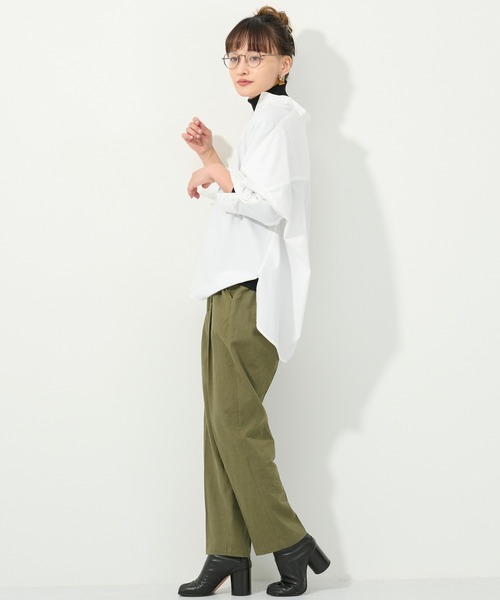 M nort(エムノート)の「【わたなべ麻衣プロデュース】コットンリネンテーパードパンツ(その他パンツ・レディース・カーキ/ライトベージュ・SMALL/MEDIUM)」の8枚目の写真