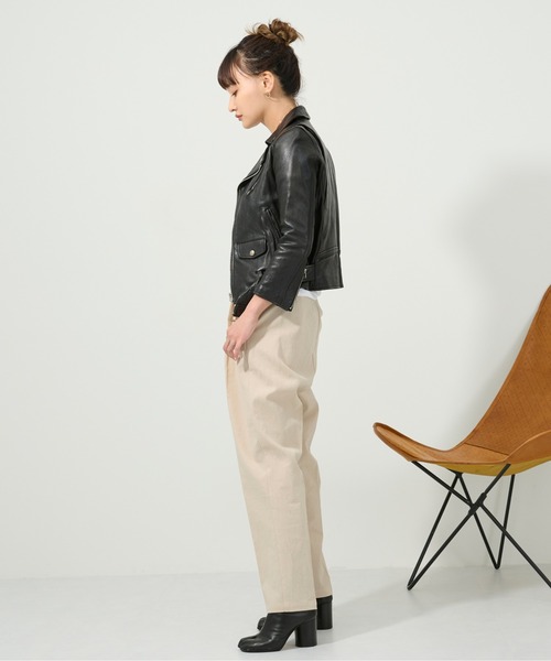 M nort(エムノート)の「【わたなべ麻衣プロデュース】コットンリネンテーパードパンツ(その他パンツ・レディース・カーキ/ライトベージュ・SMALL/MEDIUM)」の18枚目の写真