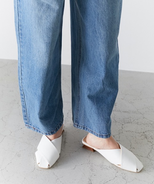 AZUL ENCANTO（アズールエンカント）の「デニムサロペット（サロペット/オーバーオール・レディース・ライトブルー/ホワイト・FREE）」の19枚目の写真