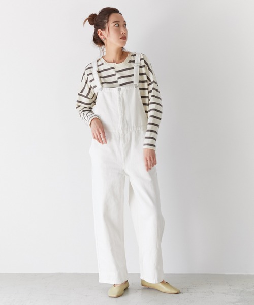 AZUL ENCANTO（アズールエンカント）の「デニムサロペット（サロペット/オーバーオール・レディース・ライトブルー/ホワイト・FREE）」の20枚目の写真