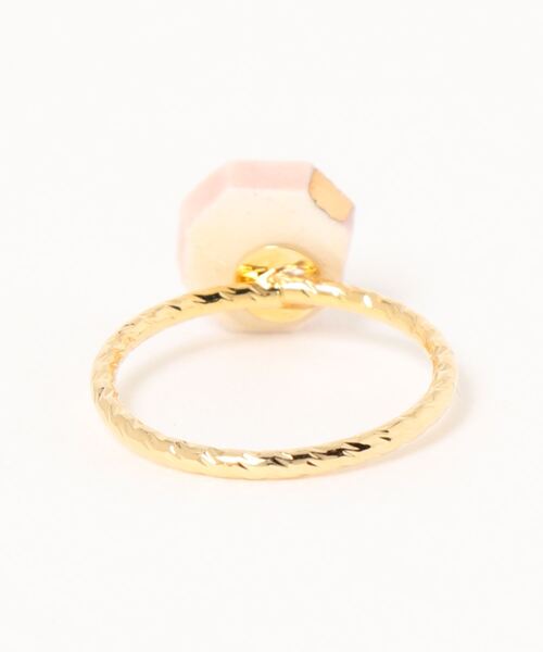 tone（トーン）の「【IRODORI】小さなjewel cut の指輪（ピンク）（リング・レディース・ピンク・#5）」の2枚目の写真