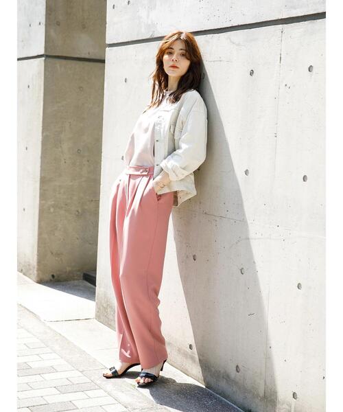 koe（コエ）の「スタンドカラーGジャン＊（ブルゾン・レディース・チャコールグレー/ナチュラル/ミント・L/M）」の7枚目の写真