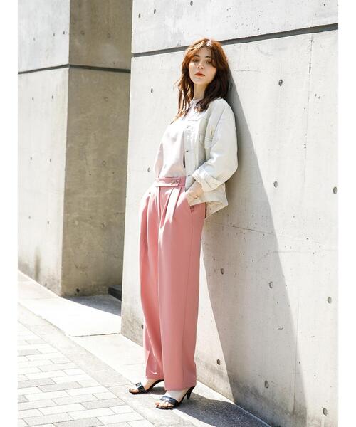 koe（コエ）の「スタンドカラーGジャン＊（ブルゾン・レディース・チャコールグレー/ナチュラル/ミント・L/M）」の9枚目の写真