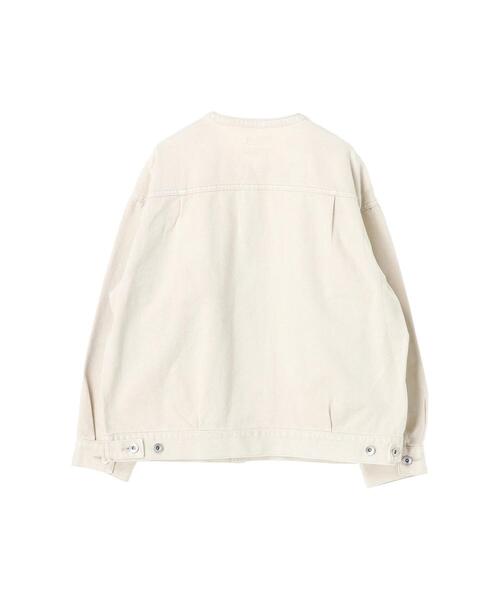 koe（コエ）の「スタンドカラーGジャン＊（ブルゾン・レディース・チャコールグレー/ナチュラル/ミント・L/M）」の17枚目の写真