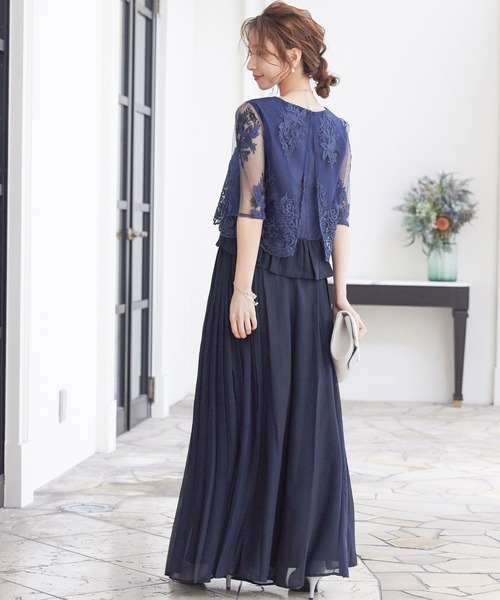 みずいろ♡nianaセットアップドレス パンツ 黒 フリル Lサイズ niana（ニアナ）の「袖オーガンジーフリルブラウスセットアップ