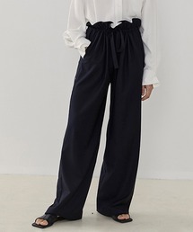 【UNSPOKEN】Gather waist relax pants UD20K030