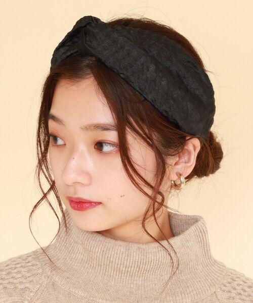 Ray BEAMS(レイビームス)の「CONTROL FREAK / オーガンジー ヘアバンド(ヘアバンド・レディース・ブラック/ブラウン・ONE SIZE)」の3枚目の写真
