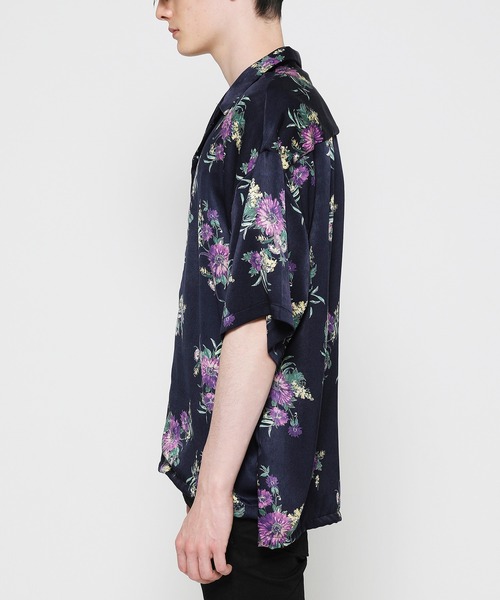 VANQUISH(ヴァンキッシュ)の「PLANTS APLENTY BOX WIDE SHIRT ~JAPAN MADE~ *(シャツ/ブラウス・メンズ・ホワイト/ネイビー/サックスブルー・MEDIUM/LARGE)」の12枚目の写真