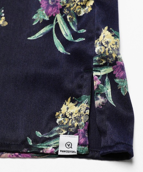 VANQUISH(ヴァンキッシュ)の「PLANTS APLENTY BOX WIDE SHIRT ~JAPAN MADE~ *(シャツ/ブラウス・メンズ・ホワイト/ネイビー/サックスブルー・MEDIUM/LARGE)」の20枚目の写真