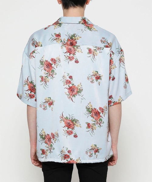 VANQUISH(ヴァンキッシュ)の「PLANTS APLENTY BOX WIDE SHIRT ~JAPAN MADE~ *(シャツ/ブラウス・メンズ・ホワイト/ネイビー/サックスブルー・MEDIUM/LARGE)」の10枚目の写真