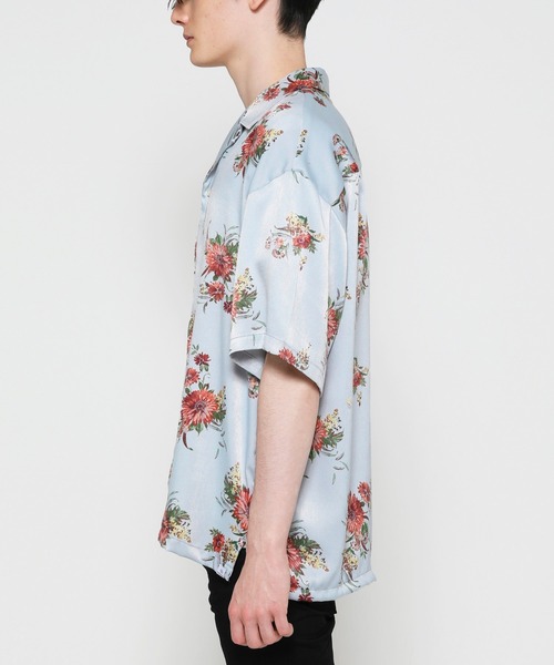 VANQUISH(ヴァンキッシュ)の「PLANTS APLENTY BOX WIDE SHIRT ~JAPAN MADE~ *(シャツ/ブラウス・メンズ・ホワイト/ネイビー/サックスブルー・MEDIUM/LARGE)」の18枚目の写真