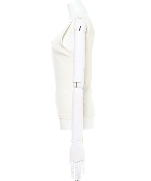 Allamanda(アラマンダ)の「ヘンリータンク(タンクトップ・レディース・ブラック/アイボリー/ライトブラウン/ミント・M)」の5枚目の写真