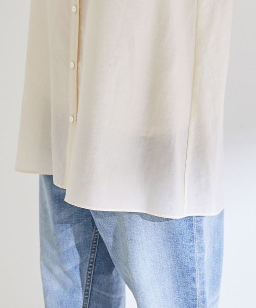 ROPE'（ロペ）の「【洗える】ティアードラッフルブラウス（シャツ/ブラウス・レディース・ベージュ/ネイビー/オフホワイト・38）」の13枚目の写真