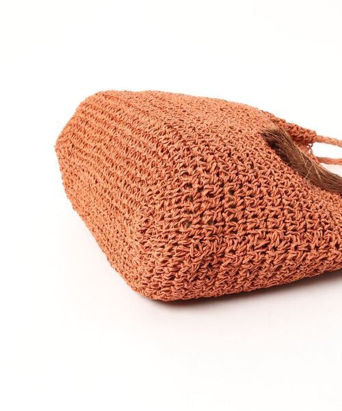 Lugnoncure（ルノンキュール）の「タッセル付かごトート（トートバッグ・レディース・ベージュ/キャメル/オレンジ・ﾌﾘ-）」の9枚目の写真