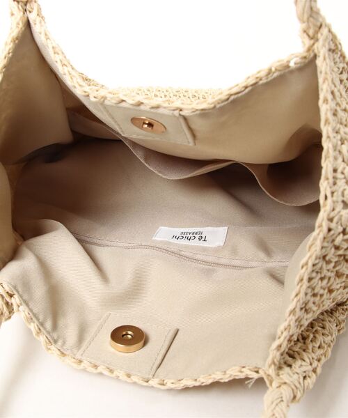 Lugnoncure（ルノンキュール）の「タッセル付かごトート（トートバッグ・レディース・ベージュ/キャメル/オレンジ・ﾌﾘ-）」の5枚目の写真