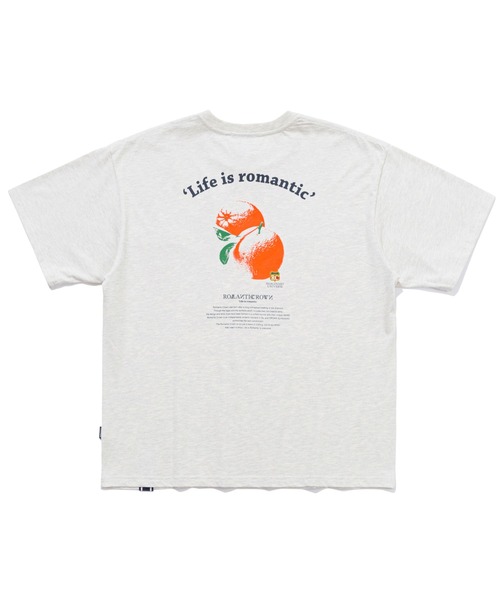 ROMANTIC CROWN（ロマンティッククラウン）の「【ROMANTIC CROWN】COLOR DOT ORANGE TEE / ロマンティッククラウン カラー ドット オレンジ Tシャツ（Tシャツ/カットソー・メンズ・ホワイト/ライトパープル/ネイビー/アイボリー・LARGE/SMALL/MEDIUM/X-LARGE）」の8枚目の写真
