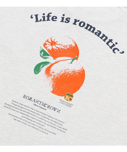 ROMANTIC CROWN（ロマンティッククラウン）の「【ROMANTIC CROWN】COLOR DOT ORANGE TEE / ロマンティッククラウン カラー ドット オレンジ Tシャツ（Tシャツ/カットソー・メンズ・ホワイト/ライトパープル/ネイビー/アイボリー・LARGE/SMALL/MEDIUM/X-LARGE）」の18枚目の写真