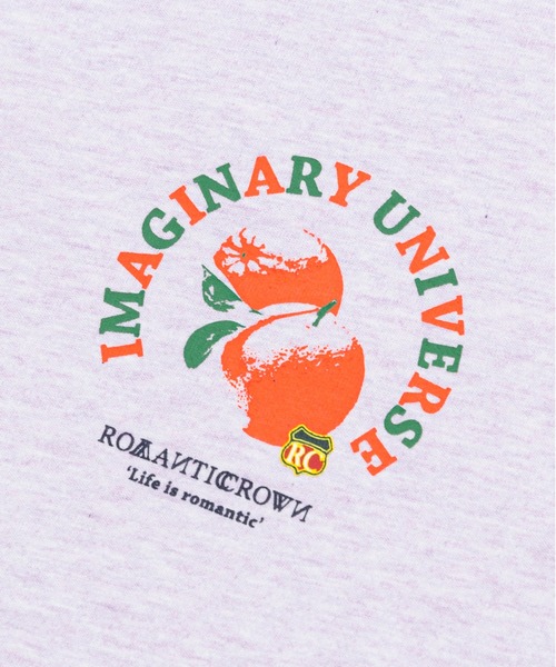 ROMANTIC CROWN（ロマンティッククラウン）の「【ROMANTIC CROWN】COLOR DOT ORANGE TEE / ロマンティッククラウン カラー ドット オレンジ Tシャツ（Tシャツ/カットソー・メンズ・ホワイト/ライトパープル/ネイビー/アイボリー・LARGE/SMALL/MEDIUM/X-LARGE）」の5枚目の写真