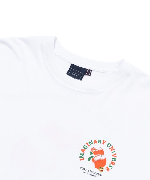 ROMANTIC CROWN（ロマンティッククラウン）の「【ROMANTIC CROWN】COLOR DOT ORANGE TEE / ロマンティッククラウン カラー ドット オレンジ Tシャツ（Tシャツ/カットソー・メンズ・ホワイト/ライトパープル/ネイビー/アイボリー・LARGE/SMALL/MEDIUM/X-LARGE）」の11枚目の写真