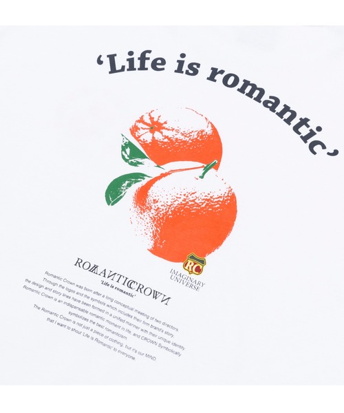 ROMANTIC CROWN（ロマンティッククラウン）の「【ROMANTIC CROWN】COLOR DOT ORANGE TEE / ロマンティッククラウン カラー ドット オレンジ Tシャツ（Tシャツ/カットソー・メンズ・ホワイト/ライトパープル/ネイビー/アイボリー・LARGE/SMALL/MEDIUM/X-LARGE）」の22枚目の写真