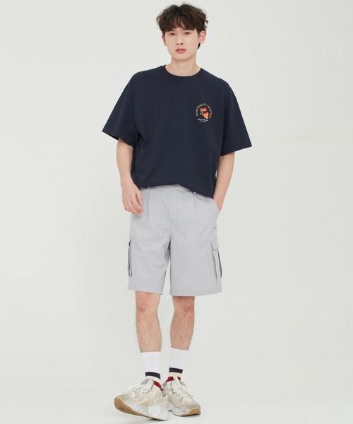 ROMANTIC CROWN（ロマンティッククラウン）の「【ROMANTIC CROWN】COLOR DOT ORANGE TEE / ロマンティッククラウン カラー ドット オレンジ Tシャツ（Tシャツ/カットソー・メンズ・ホワイト/ライトパープル/ネイビー/アイボリー・LARGE/SMALL/MEDIUM/X-LARGE）」の13枚目の写真