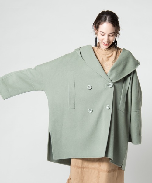 LAYMEE(レイミー)の「Salvia coat / サルビアコート(その他アウター・レディース・ブラック/ミント/ベージュ/ブルー・FREE)」の11枚目の写真