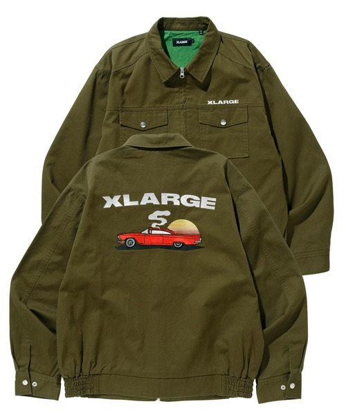 XLARGE(エクストララージ)の「EMBROIDERY SLAMMED CAR WORK JACKET(ブルゾン・メンズ・ブラック/ブラウン/オリーブ・S/M/L/XL)」の18枚目の写真