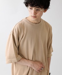 RAGEBLUE | クラッシュダメージ/ピグメント裏毛Tシャツ/951473(Tシャツ/カットソー)