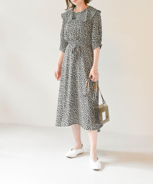 定価13万 DEVEAUX NEW YORK シルク 花柄 ワンピース M c31ba193cd77397b7df1be70e293d6