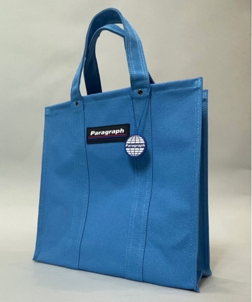 Paragraph（パラグラフ）の「Paragraph-BAG【NO.04】/パラグラフ キャンバス トート バック（トートバッグ・メンズ・ホワイト/ブラック/ブルー/オレンジ・FREE）」の4枚目の写真