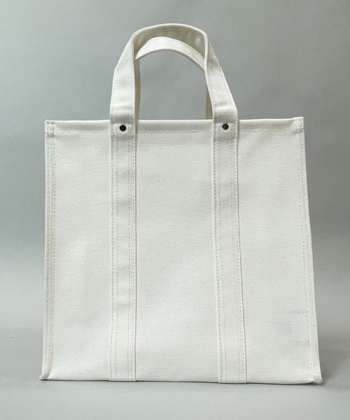 Paragraph（パラグラフ）の「Paragraph-BAG【NO.04】/パラグラフ キャンバス トート バック（トートバッグ・メンズ・ホワイト/ブラック/ブルー/オレンジ・FREE）」の7枚目の写真