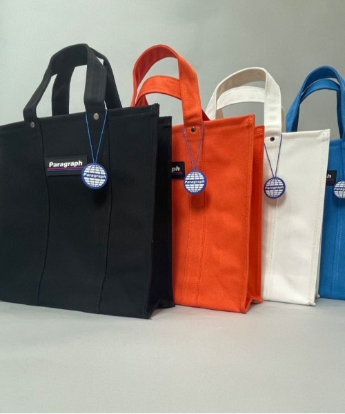 Paragraph（パラグラフ）の「Paragraph-BAG【NO.04】/パラグラフ キャンバス トート バック（トートバッグ・メンズ・ホワイト/ブラック/ブルー/オレンジ・FREE）」の10枚目の写真