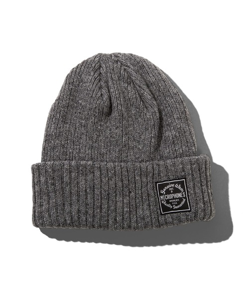 NineMicrophones（ナインマイクロフォンズ）の「WOOL BEANIE（ニットキャップ/ビーニー・メンズ・ブラウン/グレー/ブラック・FREE）」の3枚目の写真