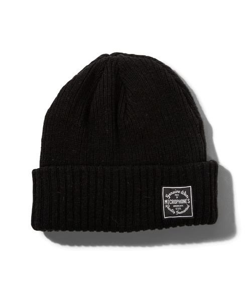 NineMicrophones（ナインマイクロフォンズ）の「WOOL BEANIE（ニットキャップ/ビーニー・メンズ・ブラウン/グレー/ブラック・FREE）」の2枚目の写真