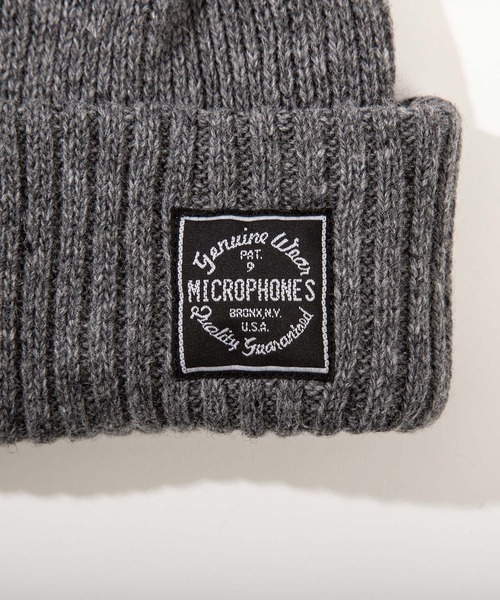 NineMicrophones（ナインマイクロフォンズ）の「WOOL BEANIE（ニットキャップ/ビーニー・メンズ・ブラウン/グレー/ブラック・FREE）」の4枚目の写真