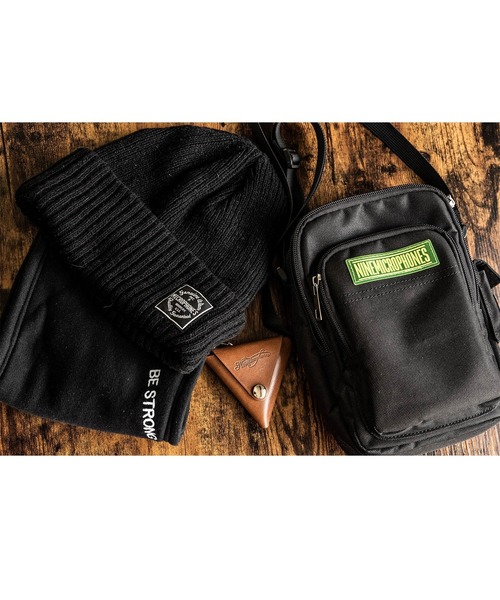 NineMicrophones（ナインマイクロフォンズ）の「WOOL BEANIE（ニットキャップ/ビーニー・メンズ・ブラウン/グレー/ブラック・FREE）」の6枚目の写真