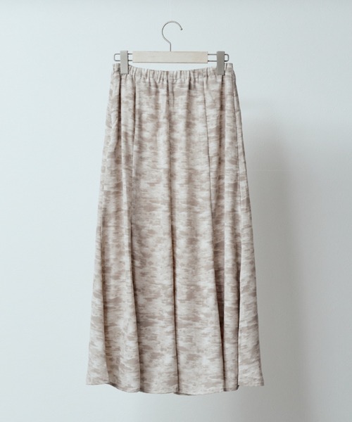 Amourire(アムリール)の「ニュアンス柄フレアSK(スカート・レディース・ベージュ/ブルー・M)」の10枚目の写真