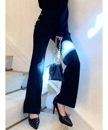 RESEXXY | サイドボタンセミフレアパンツ(その他パンツ)