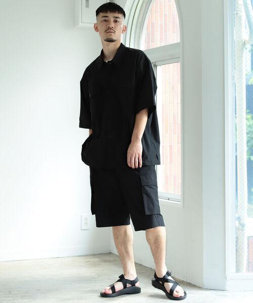 BEAMS（ビームス）の「BEAMS / リップストップ カーゴショーツ（その他パンツ・メンズ・ブラック/オリーブ・SMALL/MEDIUM/LARGE/X-LARGE）」の3枚目の写真