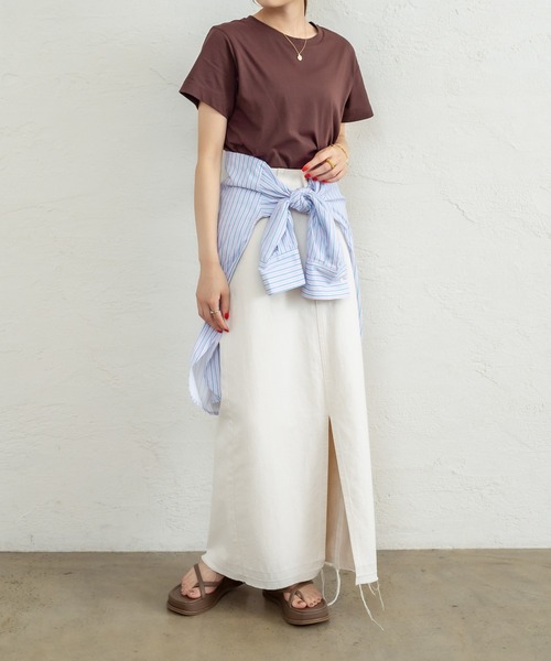 オーガニックコットンクルーTシャツ