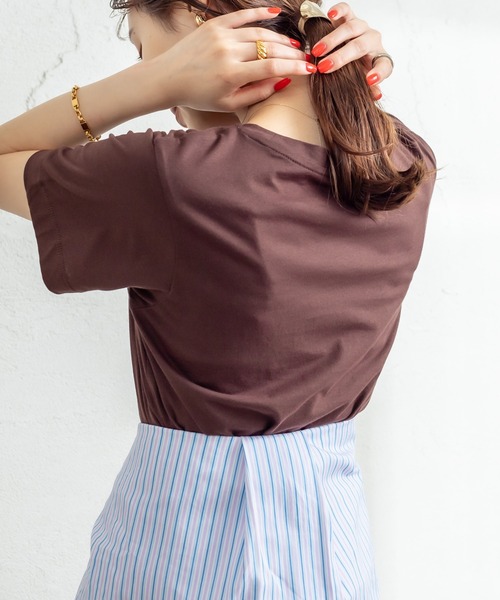 オーガニックコットンクルーTシャツ