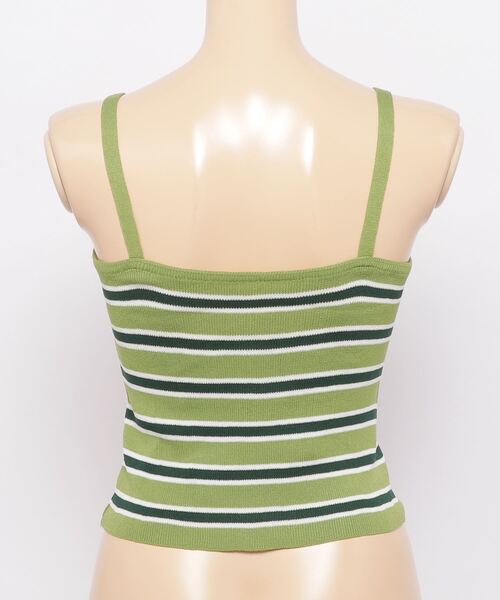 WEGO（ウィゴー）の「WEGO/マルチボーダーキャミ（キャミソール・レディース・サックスブルー/ピンク/オレンジ/グリーン・FREE）」の16枚目の写真