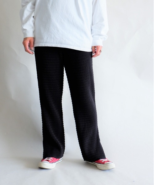 MANASTASH（マナスタッシュ）の「MANASTASH/マナスタッシュ　W's SNUGGLE SNUG THERMAL PT　ウィメンズ　スナッグサーマルパンツ（スウェットパンツ・レディース・ブラック/ナチュラル/モカ・MEDIUM）」の2枚目の写真