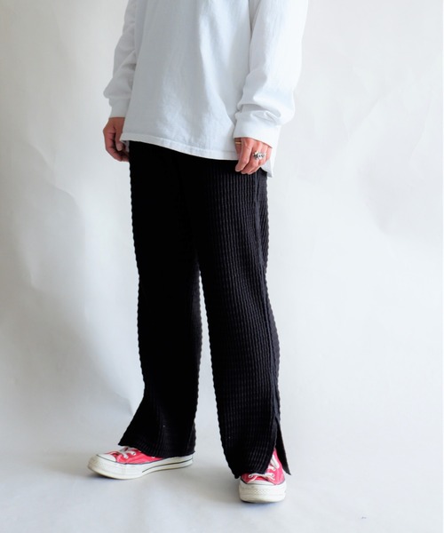 MANASTASH（マナスタッシュ）の「MANASTASH/マナスタッシュ　W's SNUGGLE SNUG THERMAL PT　ウィメンズ　スナッグサーマルパンツ（スウェットパンツ・レディース・ブラック/ナチュラル/モカ・MEDIUM）」の6枚目の写真