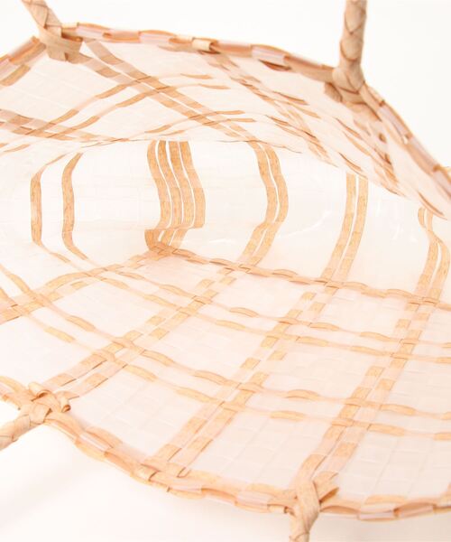 Bab（バブ）の「【WEB限定】ナチュラルクリア編みビッグバッグ（かごバッグ・レディース・ベージュ・ONESIZE）」の12枚目の写真
