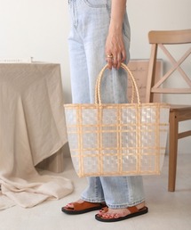 【WEB限定】ナチュラルクリア編みビッグバッグ