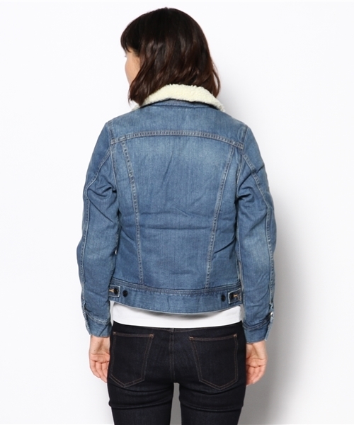 WHO'S WHO gallery（フーズフーギャラリー）の「【LEE】DENIMボア（ブルゾン・レディース・ブルー/インディゴブルー・MEDIUM/SMALL）」の6枚目の写真